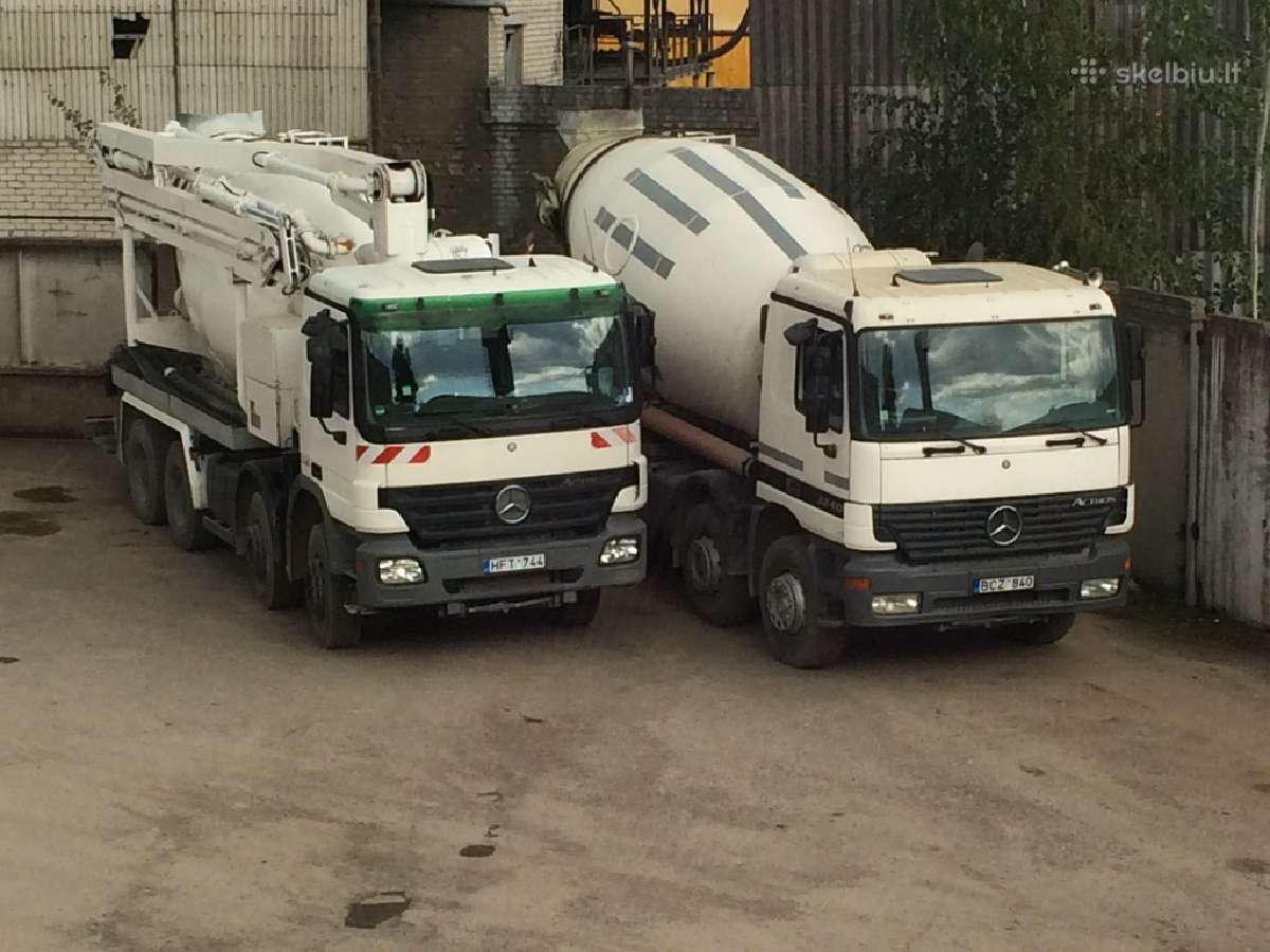 Betono siurblys /prekinio betono gamyba