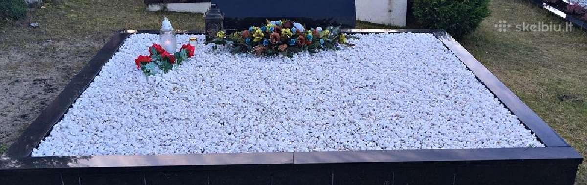 Paminklai,dengimas plokštėmis,kapų tvarkymas.vazos - nuotraukos Nr. 19