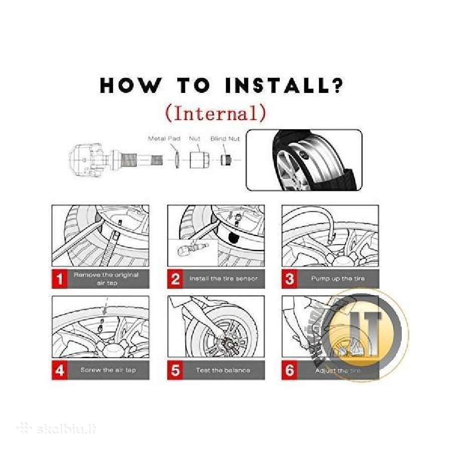 Naujiena! Tpms 37 Internal Padangų Slėgio Matuokli - nuotraukos Nr. 9
