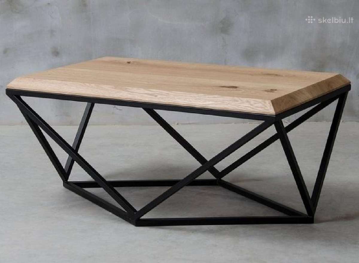 Ąžuolo masyvo kavos staliukai - nuotraukos Nr. 3