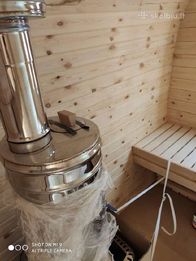 Lauko pirtis- kvadratinė sauna 6m ilgio - nuotraukos Nr. 12