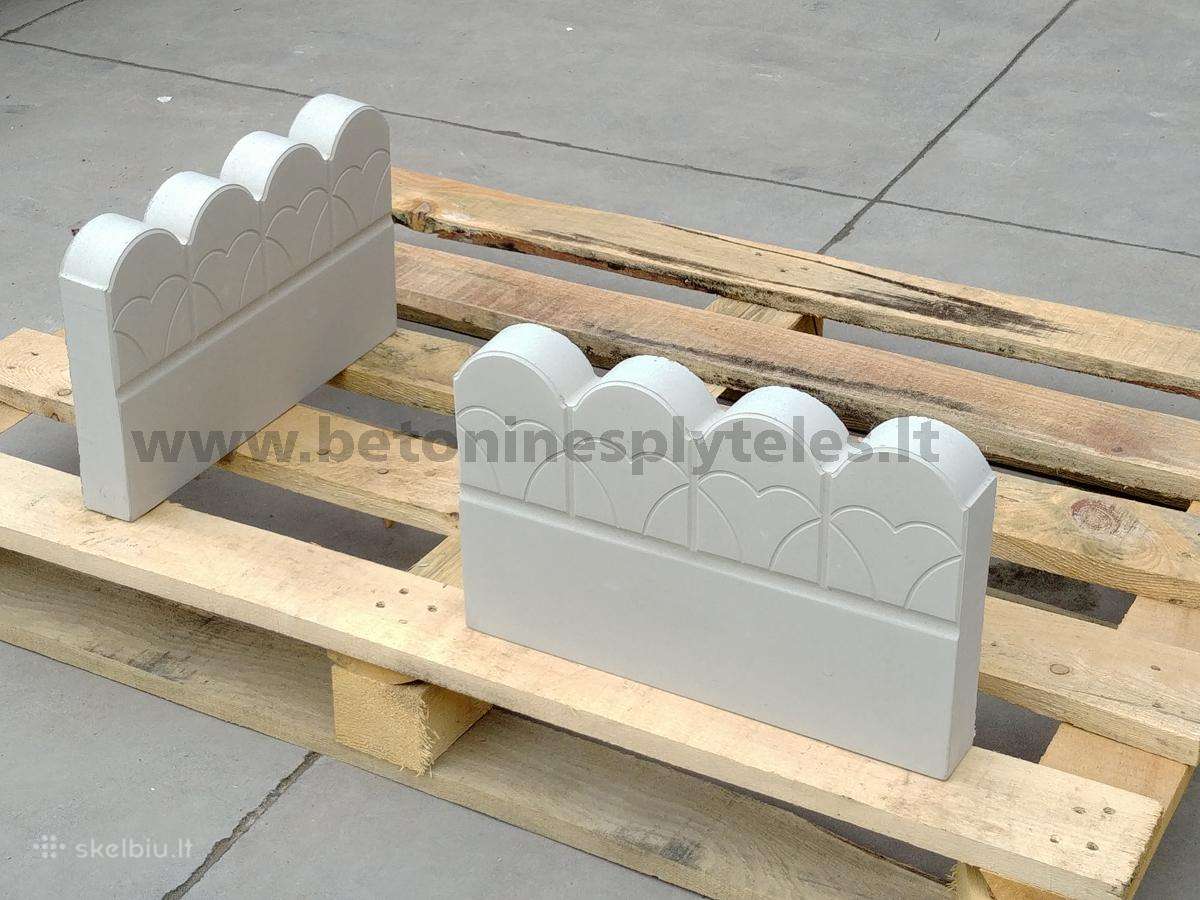 Betono plytelės, borteliai, tvorų kepurės, latakai - nuotraukos Nr. 14
