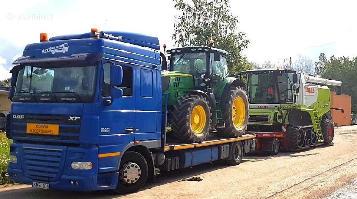 Kombainų transportavimas, žemagrindis tralas - nuotraukos Nr. 16