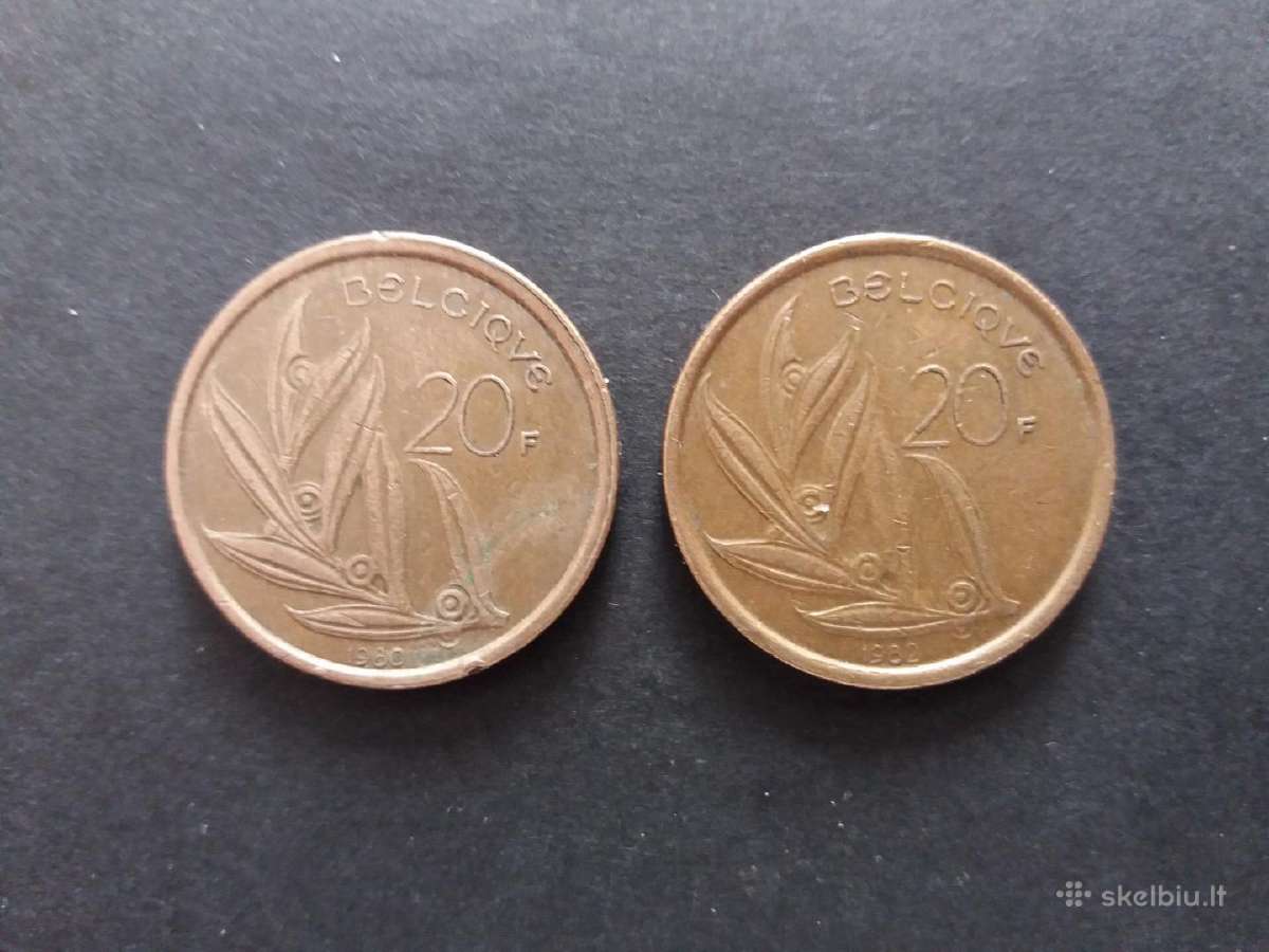 Belgijos Karalystės monetos - nuotraukos Nr. 2