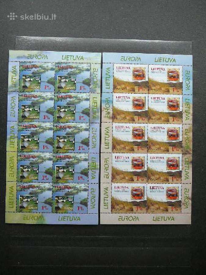 Lietuva 1999 Europa 2x klb. svarus lit693s