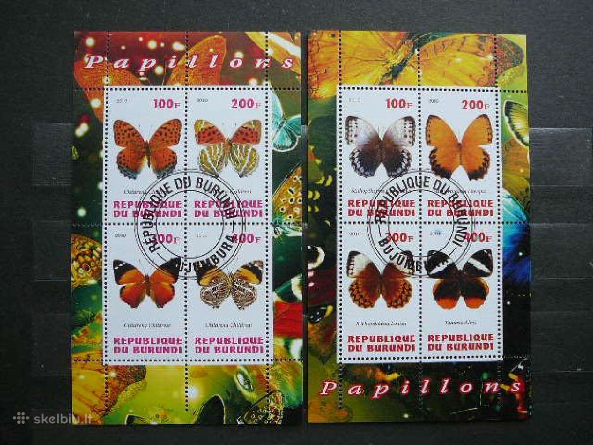 Drugeliai Burundis 2010 antsp. g212/3