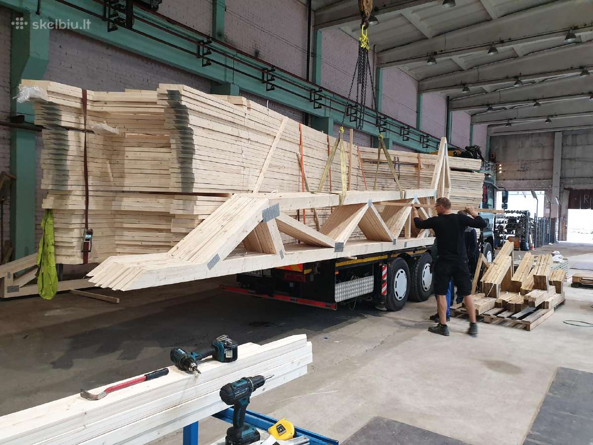 Stogo konstrukcijų (santvarų) gamyba - nuotraukos Nr. 5