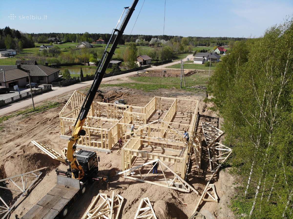 Stogo konstrukcijų (santvarų) gamyba - nuotraukos Nr. 12