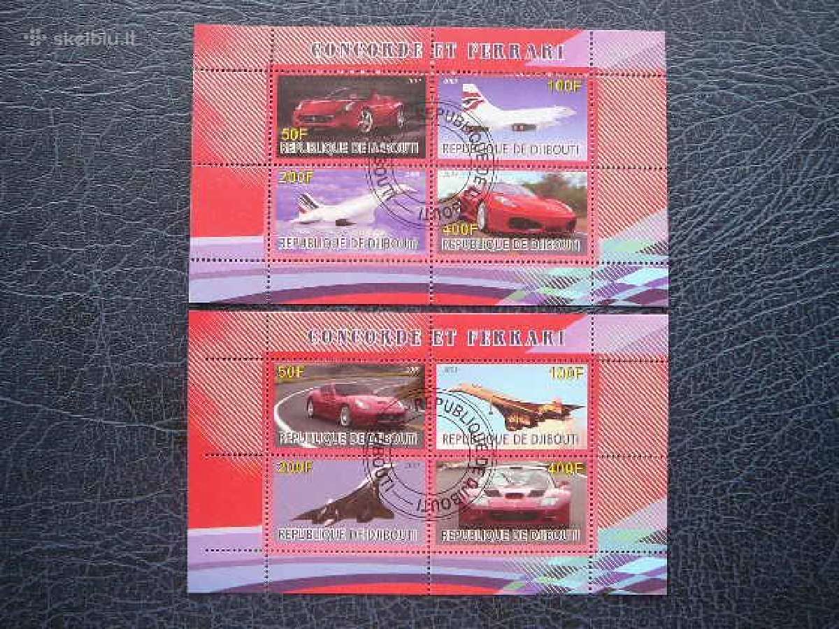 Automobiliai Ferrari Lektuvai Concorde s572/3