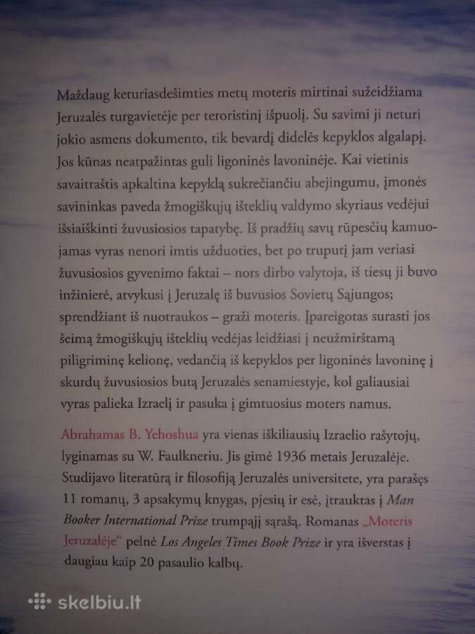 "Moteris Jeruzalėje"abraham B. Yehoshua 2016m - nuotraukos Nr. 2