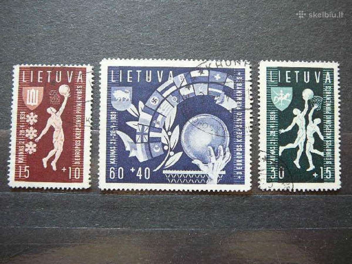 Lietuva 1939 Krepsinis antsp. lit429a