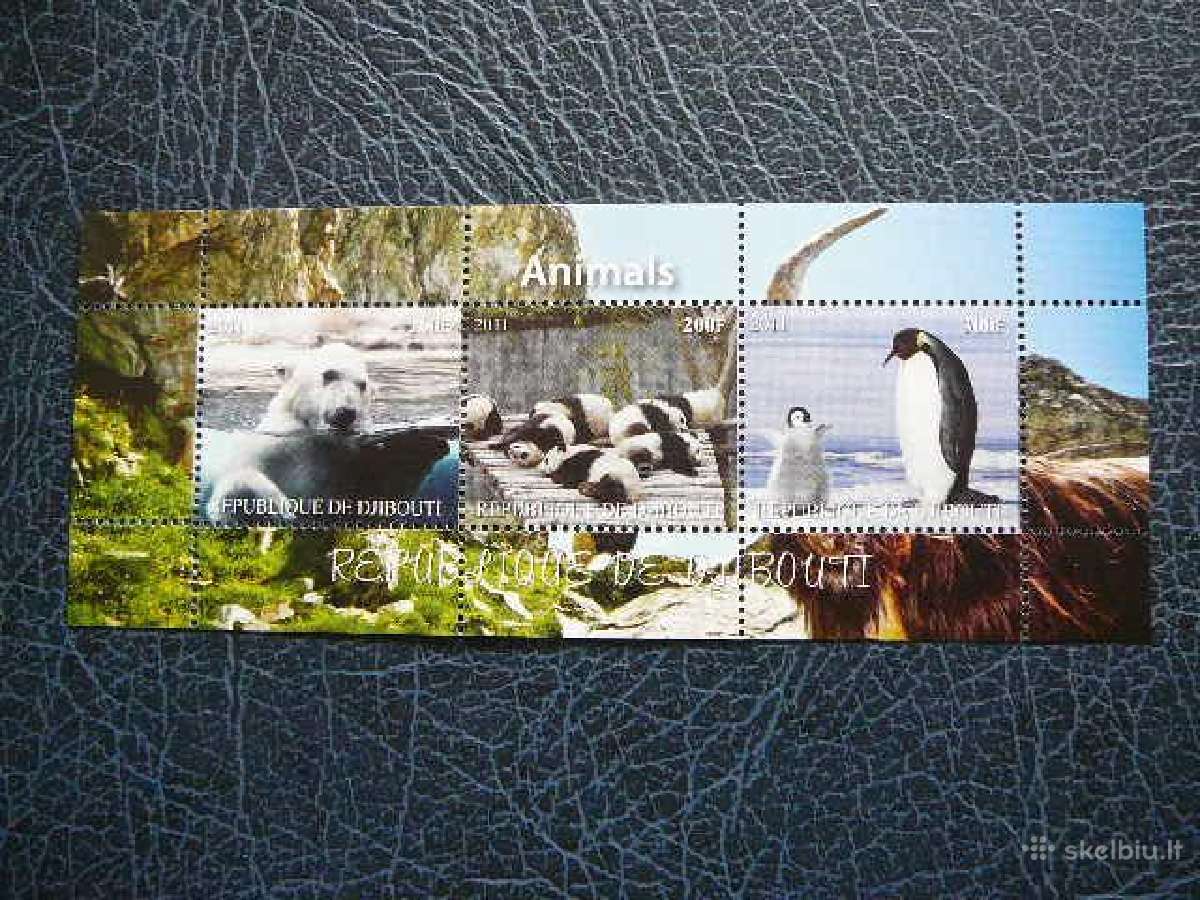 Pandos Meskos Pingvinai Dzibutis 2011 Mnh d2101