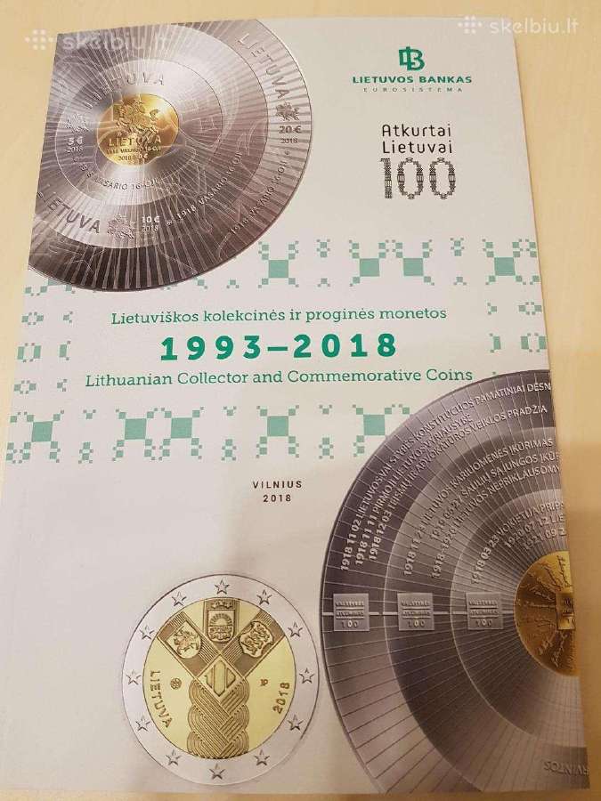 1993-2018 monetu katalogas tik 3 eurai
