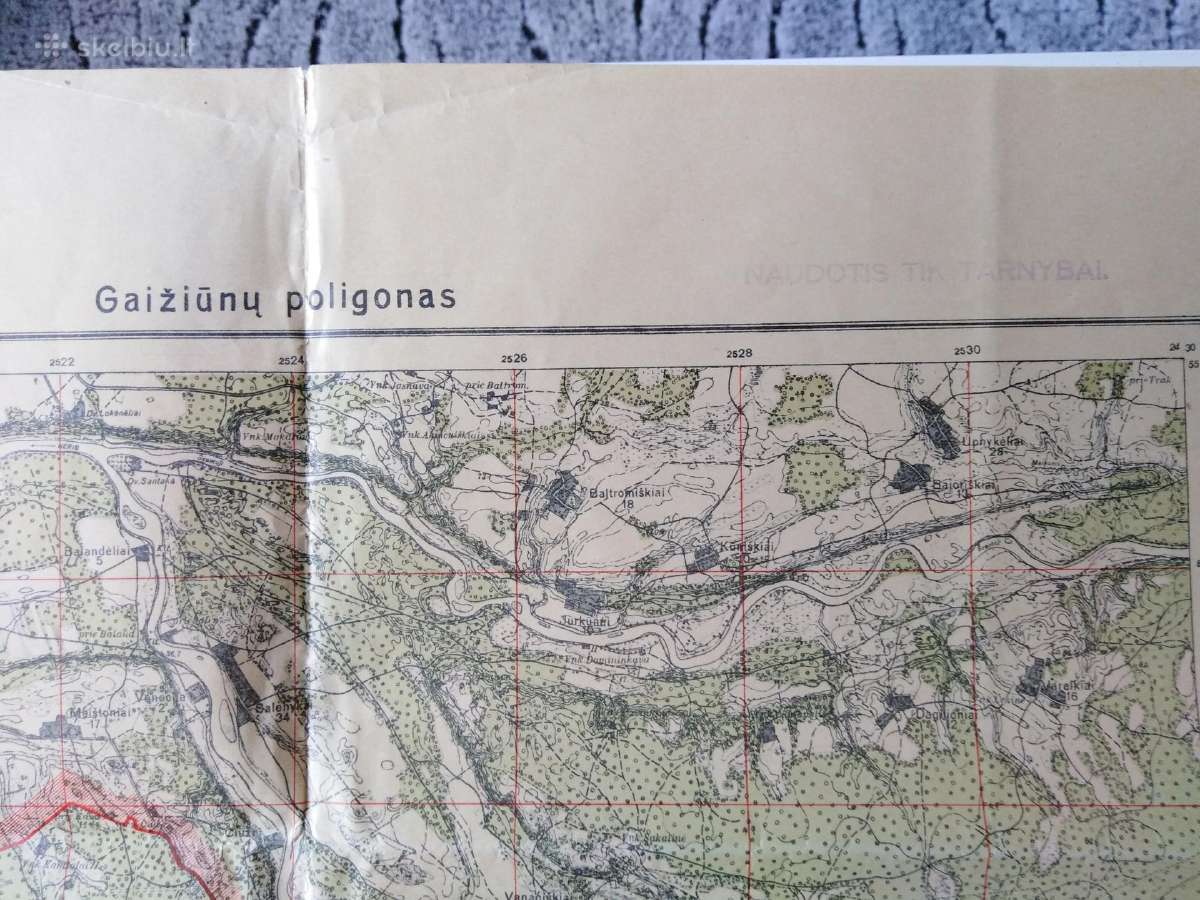 Tarpukariniai Lietuvos žemelapiai - nuotraukos Nr. 20