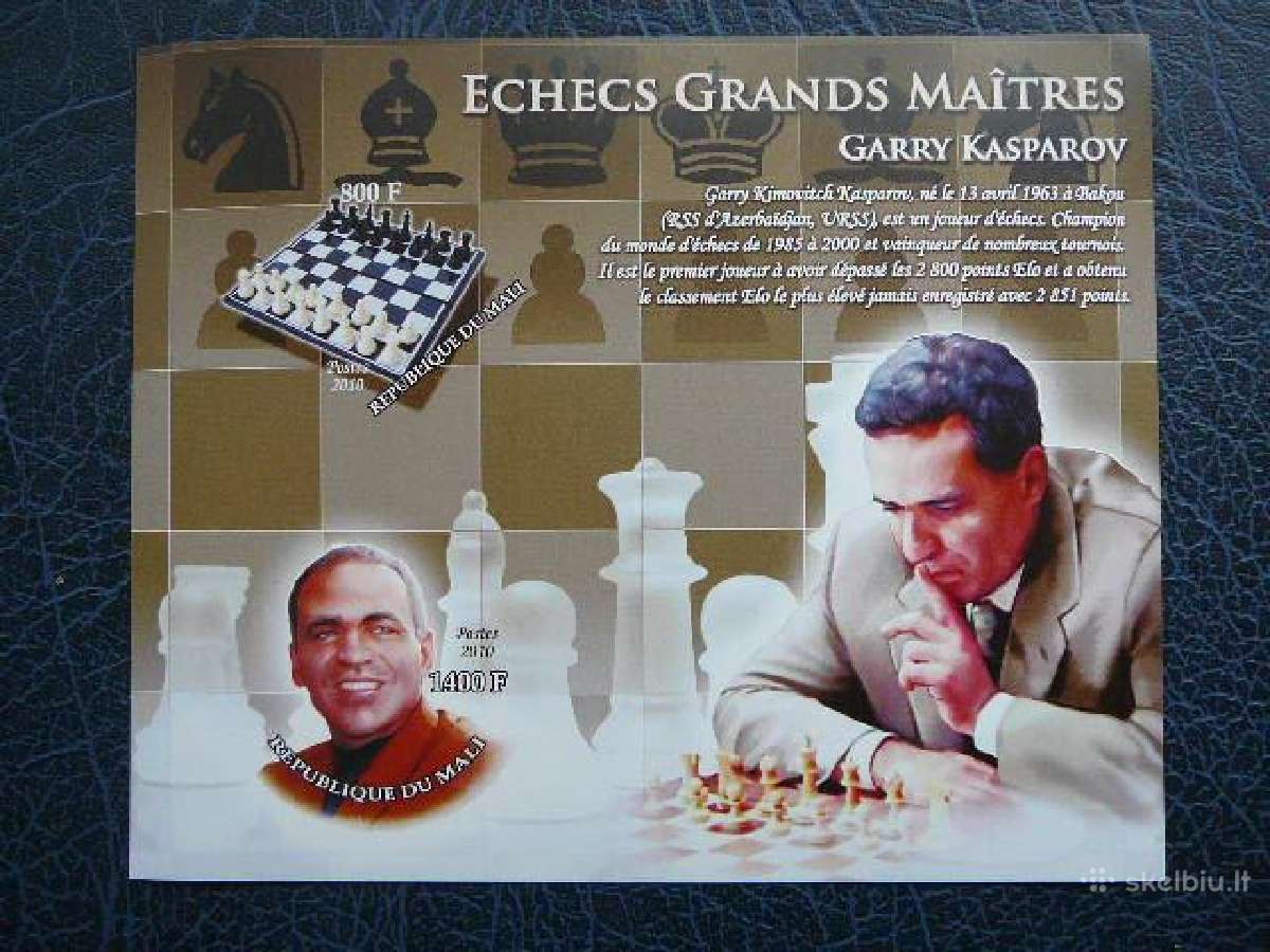 Sachmatai G. Kasparovas svarus m1039 be dant