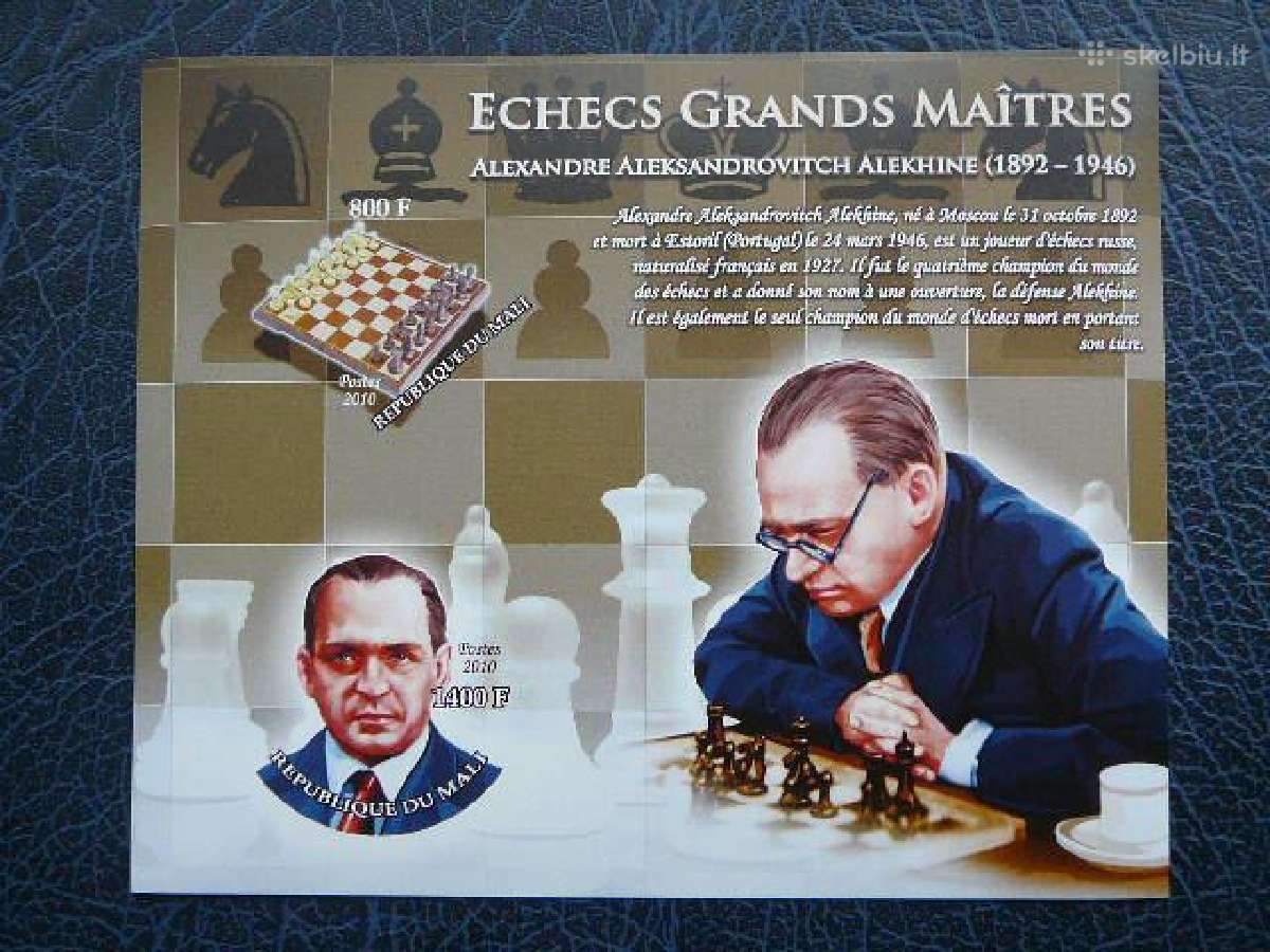 Sachmatai A. Aliochinas svarus m1040 be dant.