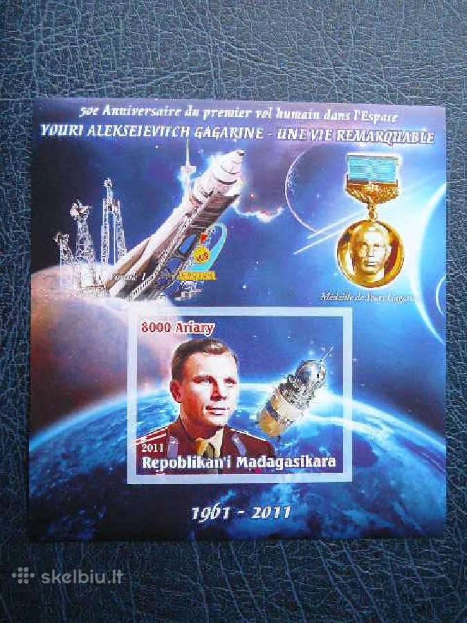 Kosmosas J. Gagarinas svarus #1106 be dant.