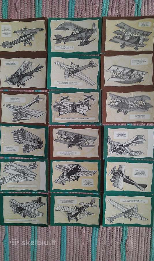 Kalendoriukai aeroplanai iš 1985m. laikų