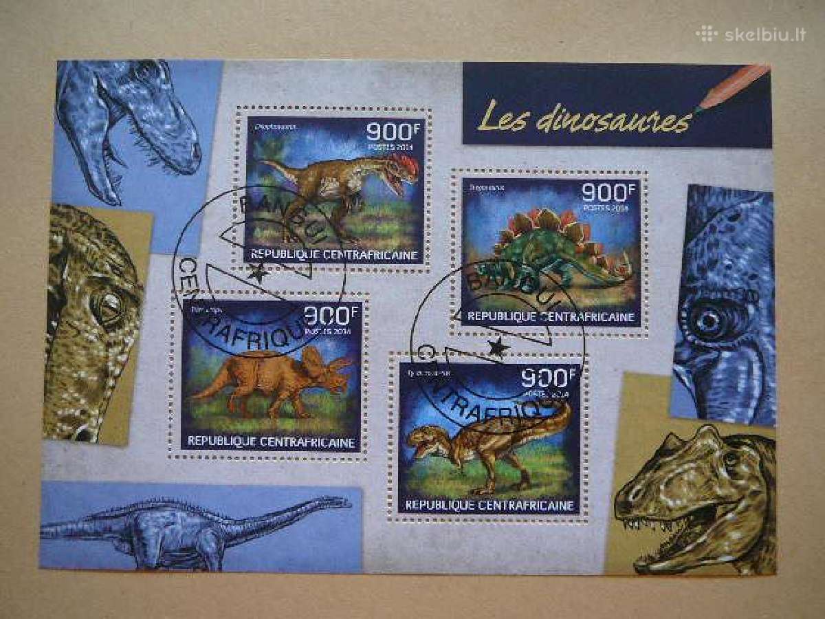 Dinozaurai Centr. Afrikos Resp. 2014 antsp. caf139