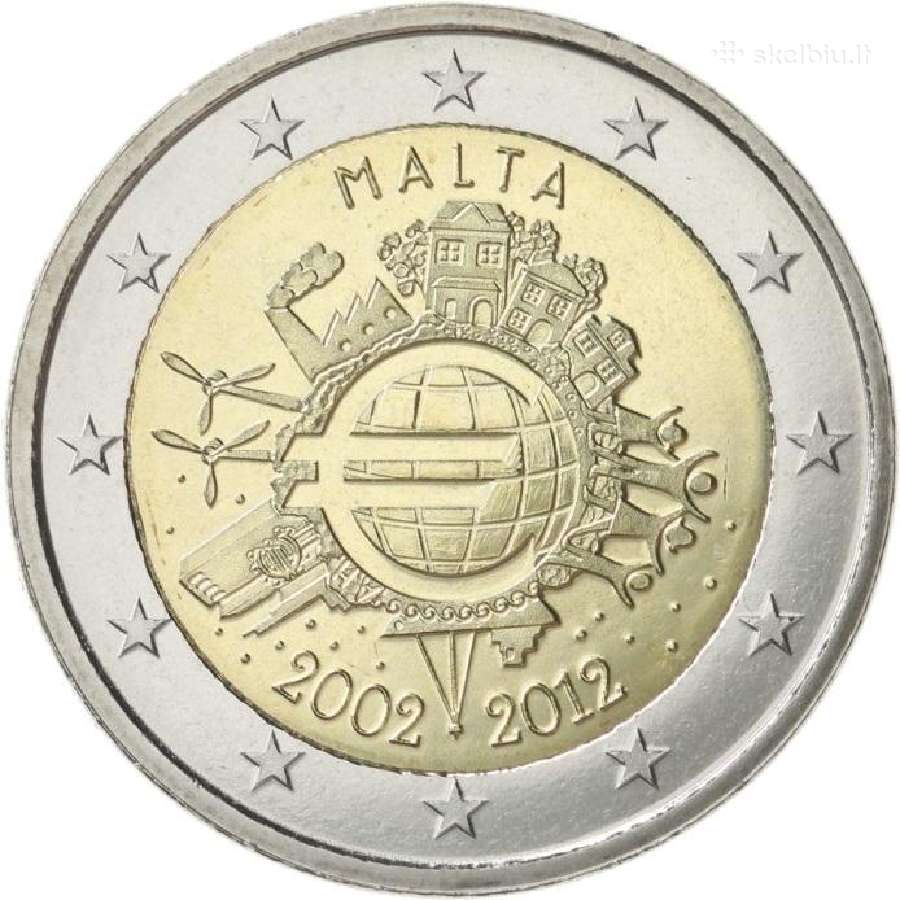 Maltos proginės euro monetos - nuotraukos Nr. 19