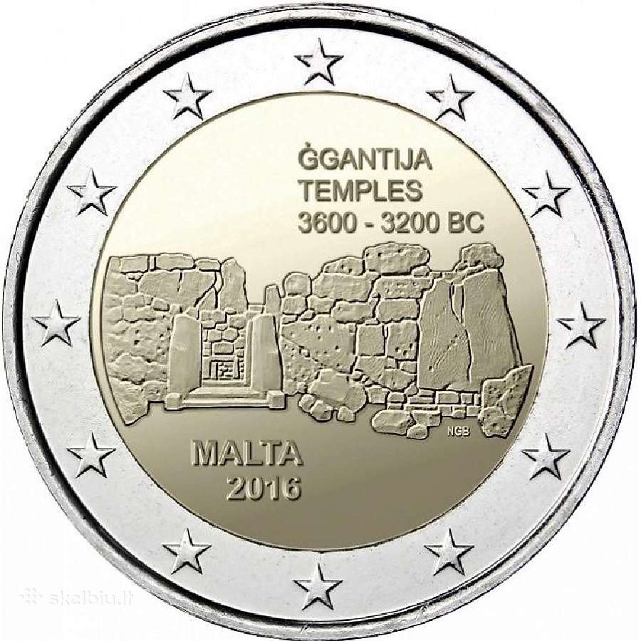 Maltos proginės euro monetos - nuotraukos Nr. 25