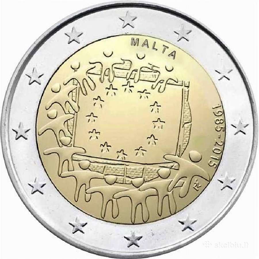 Maltos proginės euro monetos - nuotraukos Nr. 23