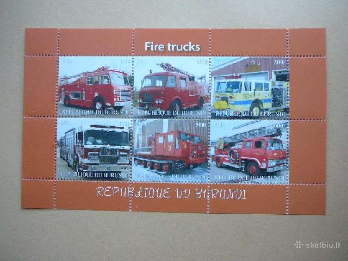 Gaisrines Automobiliai Burundis 2011 Mnh f731