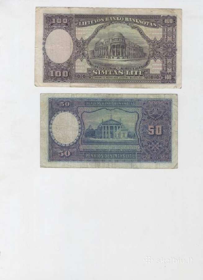 Peku Lietuviškus tarpukario Banknotus