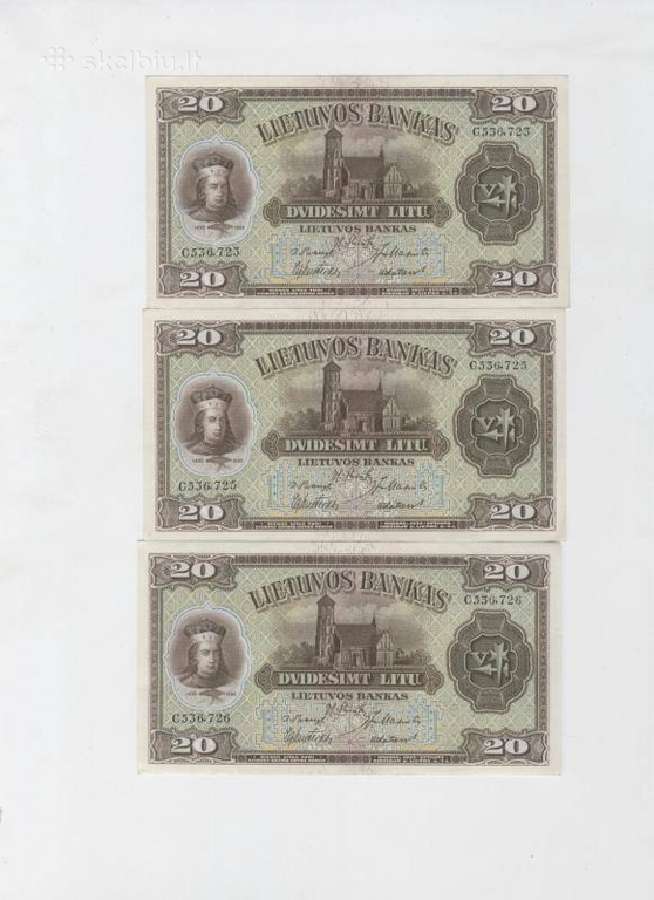 Peku Lietuviškus tarpukario Banknotus - nuotraukos Nr. 2
