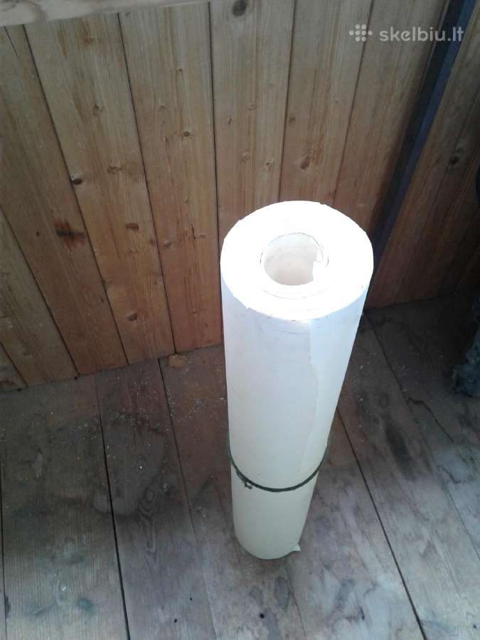 Popierius (rulonas, aukštis 80 cm), plonas popier.