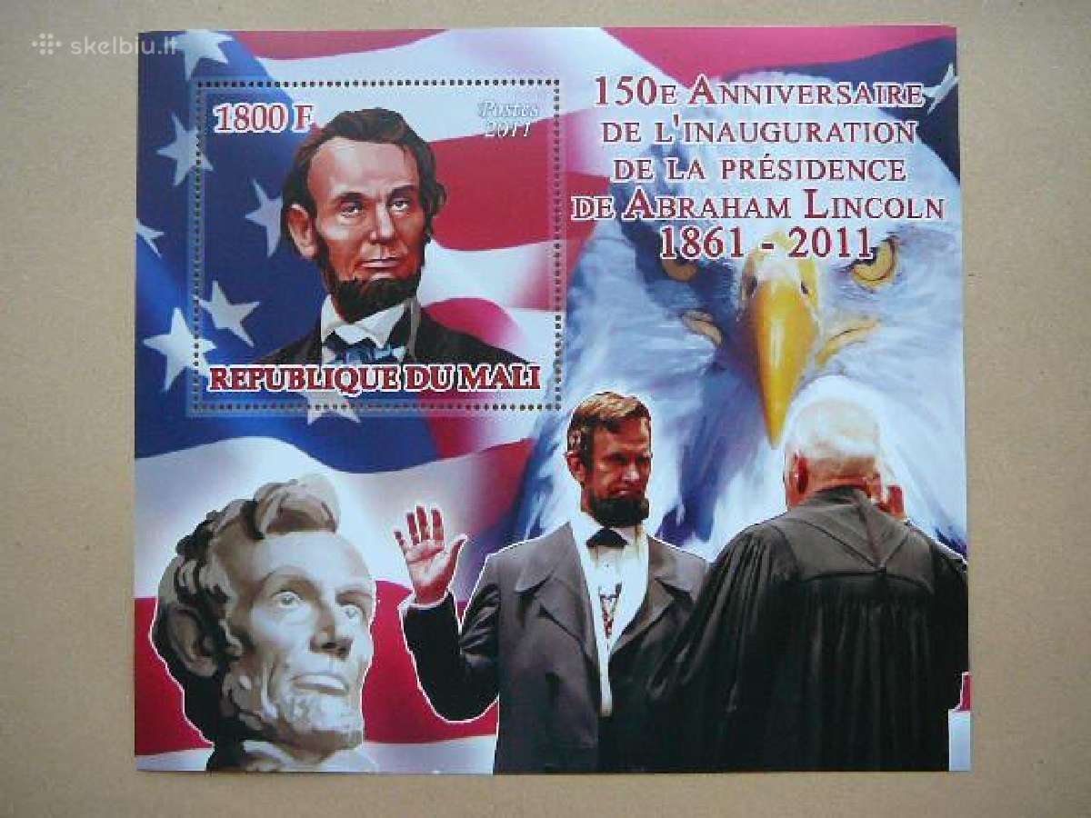 Amerikos Prezidentas A. Linkolnas Mnh ml3411