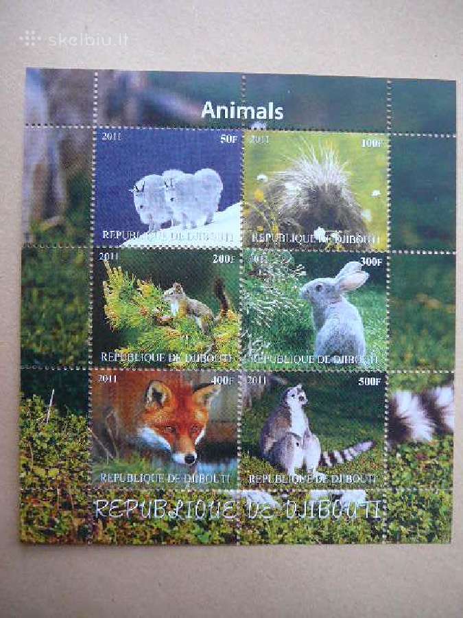 Voveres Lapes Kiskiai Dzibutis 2011 Mnh d227