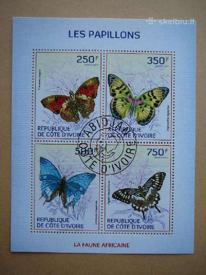 Drugeliai Ivory Coast 2014 antsp. cdi214