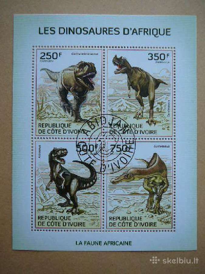 Dinozaurai Ivory Coast 2014 antsp. cdi215