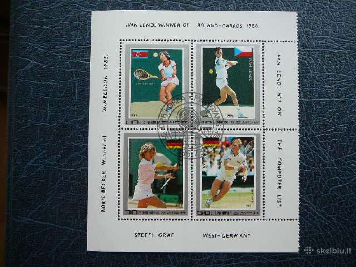 Tenisas Koreja 1986 antsp. dk689