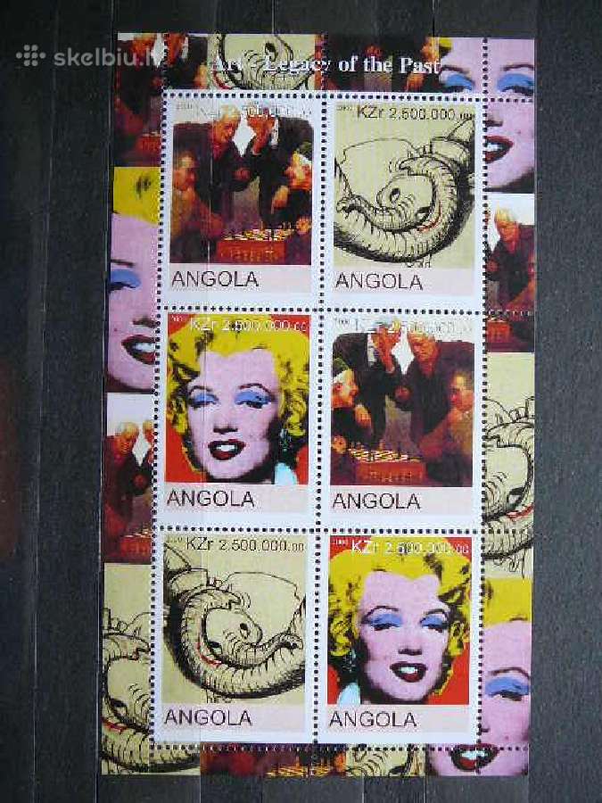 Sachmatai Merilin Monroe Angola 2000 Mnh agn02s