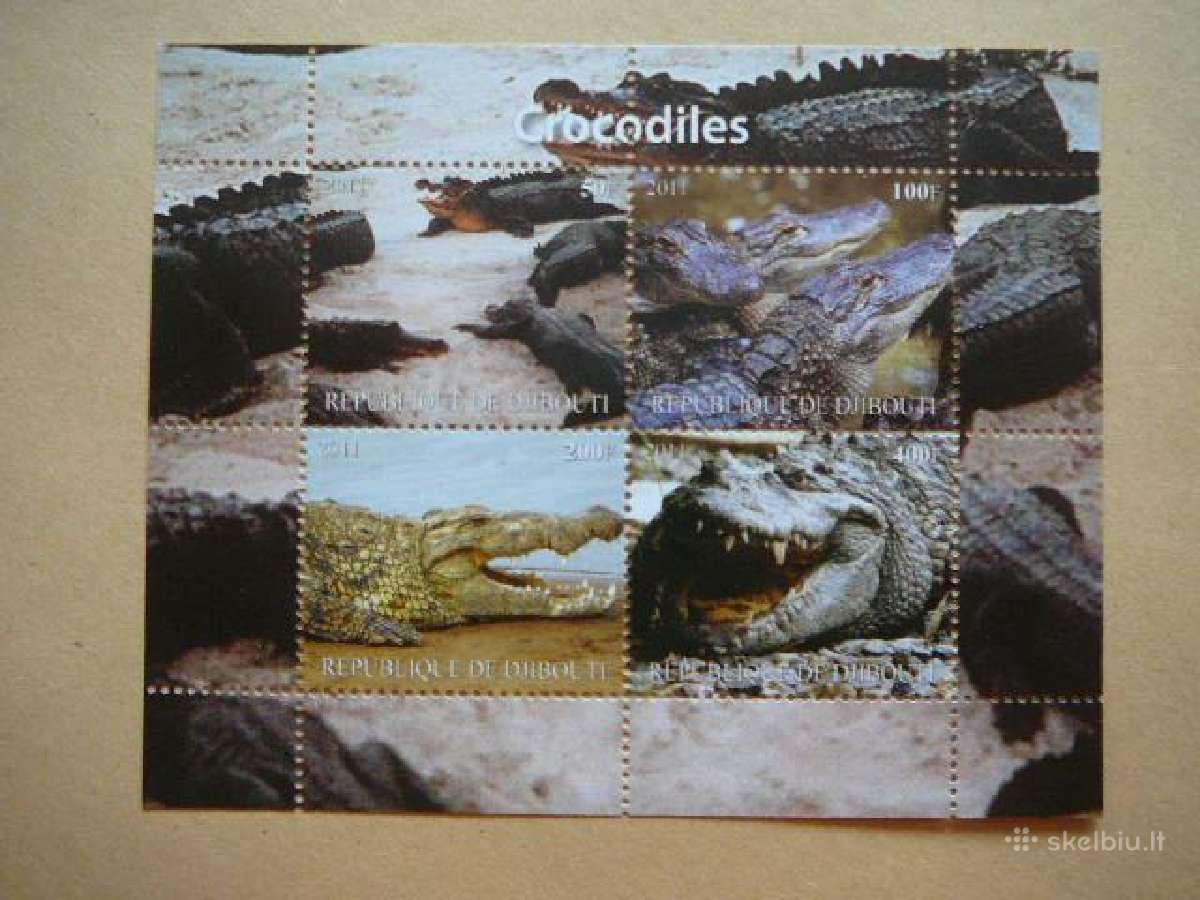 Krokodilai Dzibutis 2011 svarus kr1860