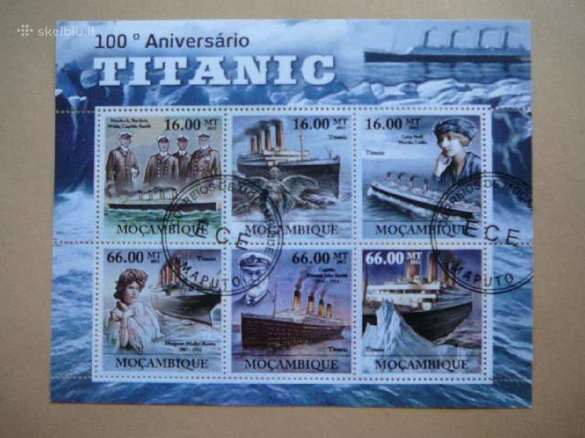 Laivai Titanikas Mozambikas 2011 antsp. mb477