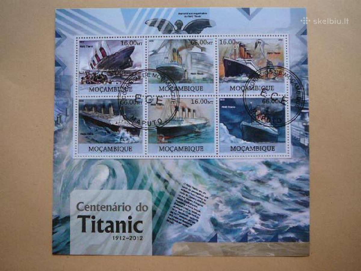 Laivai Titanikas Mozambikas 2012 antsp. mb500