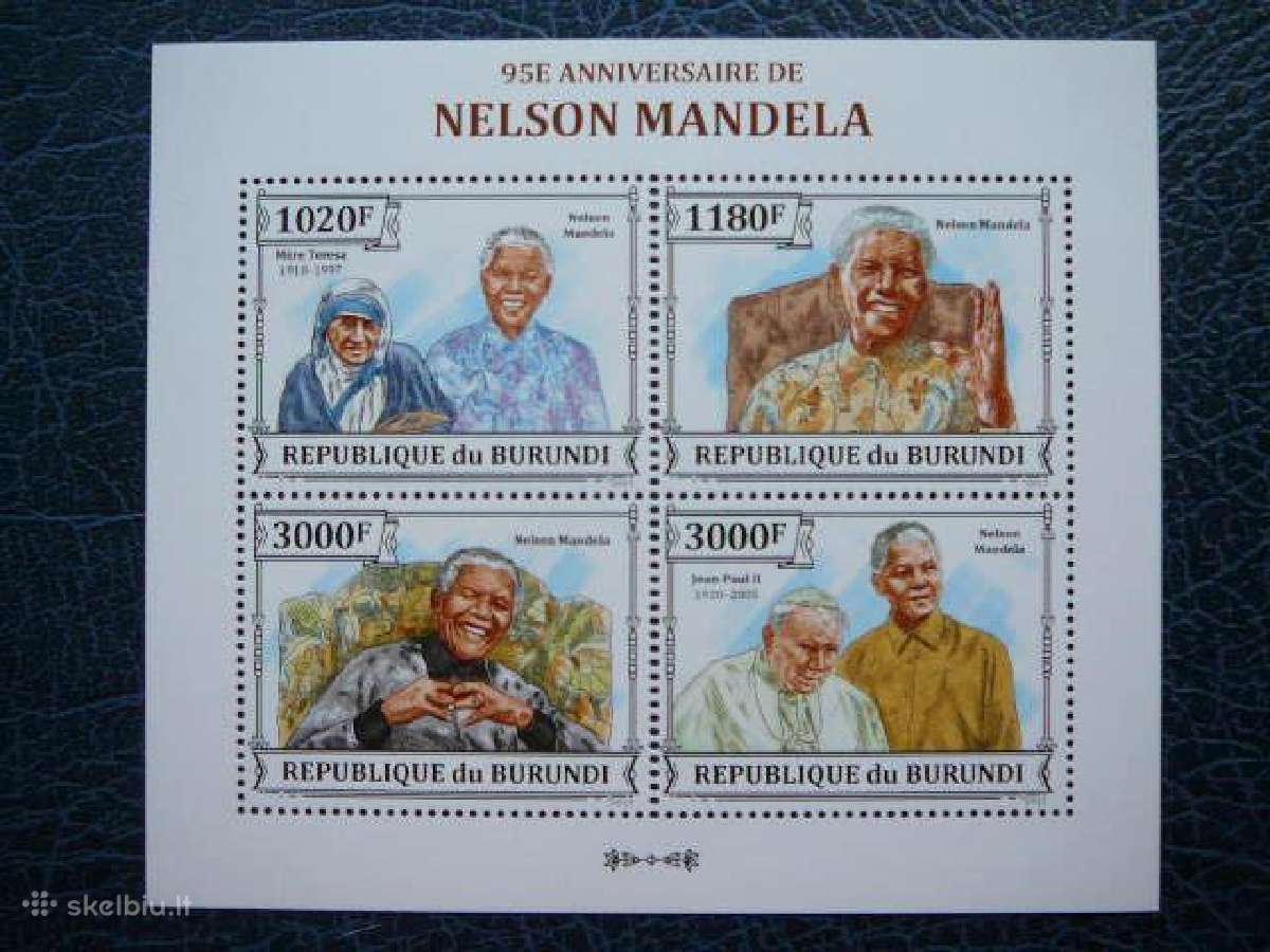 Zymus zmones Nelson Mandela svarus bur134