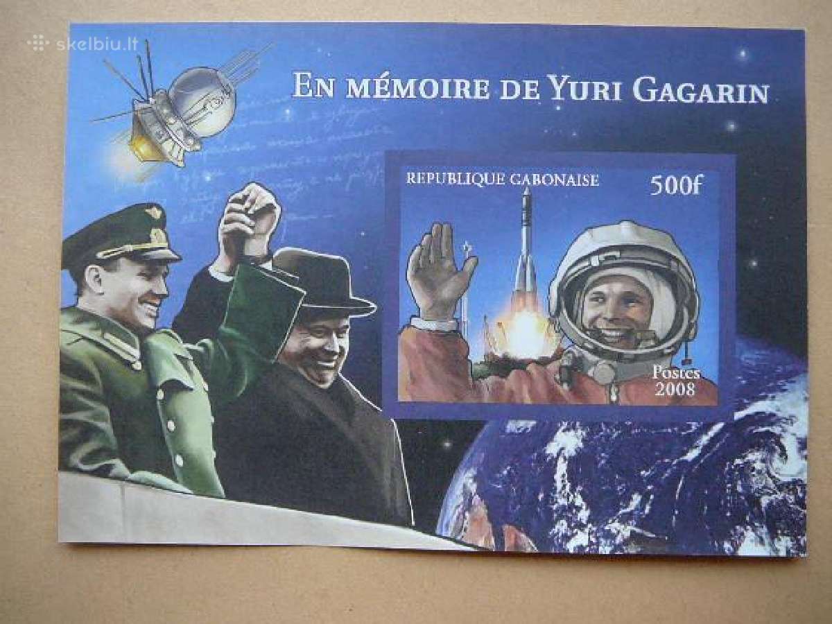 Kosmosas J. Gagarin svarus gb0807 bd