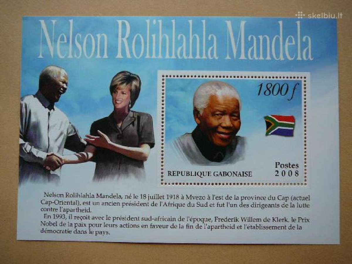 Zymus zmones Nelson Mandela svarus gb0808