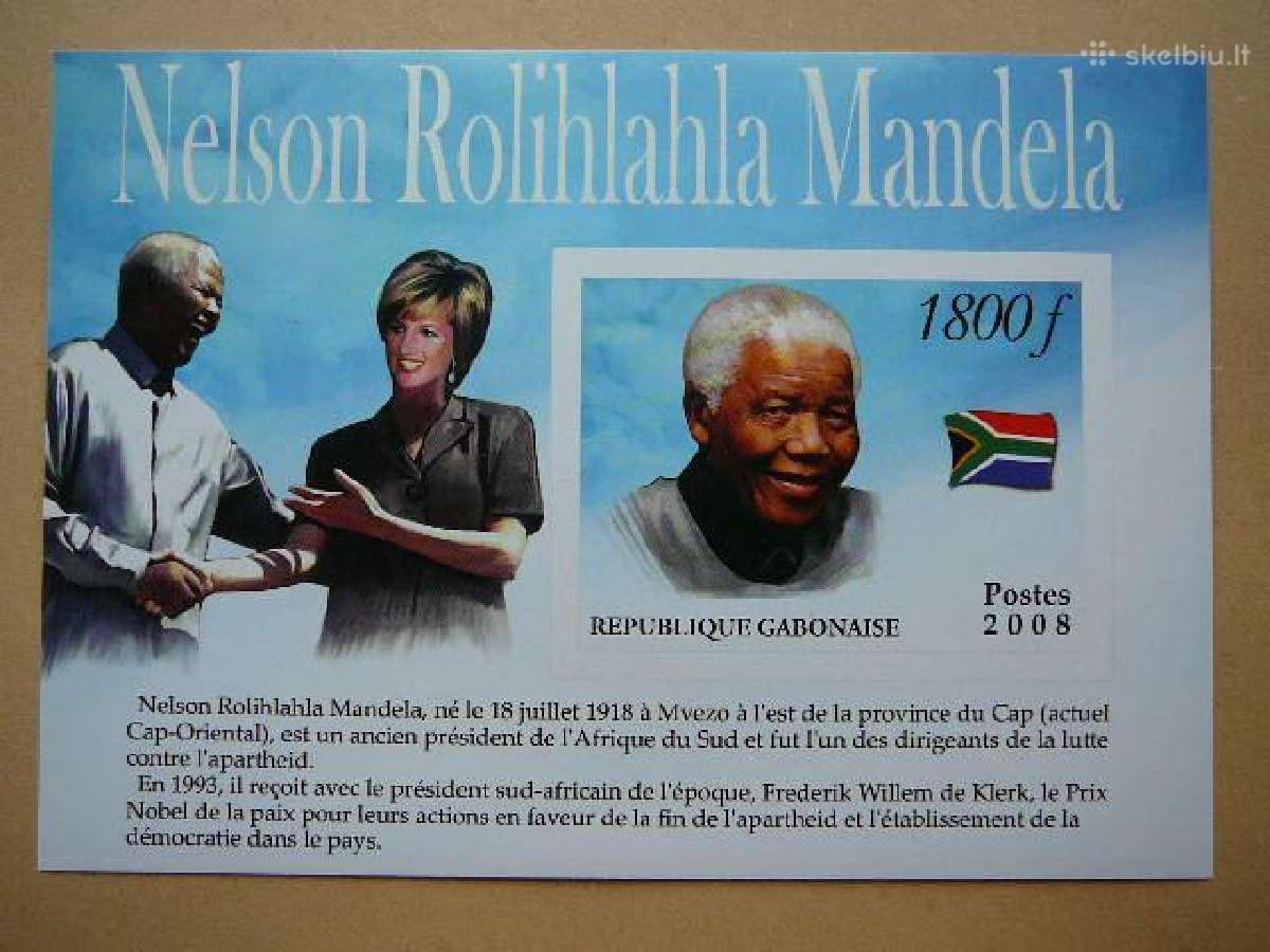 Zymus zmones Nelson Mandela svarus gb0808 bd