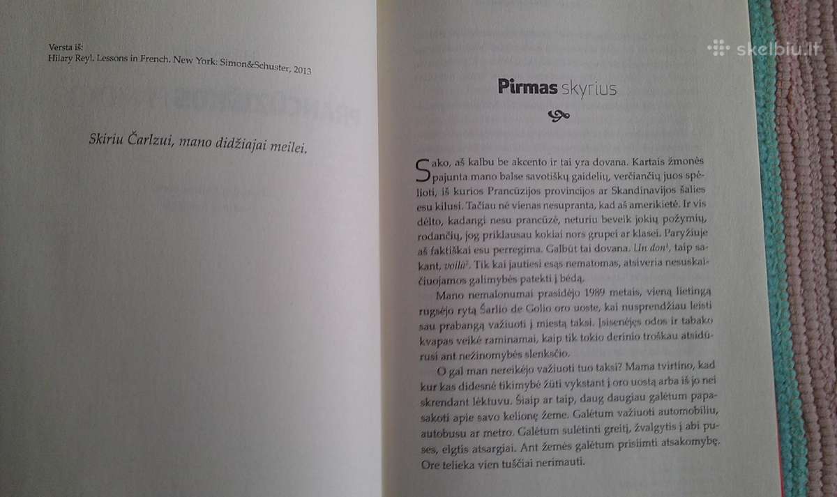 "Prancūziškos pamokos" Hilary Reyl 2014 m.rom - nuotraukos Nr. 3