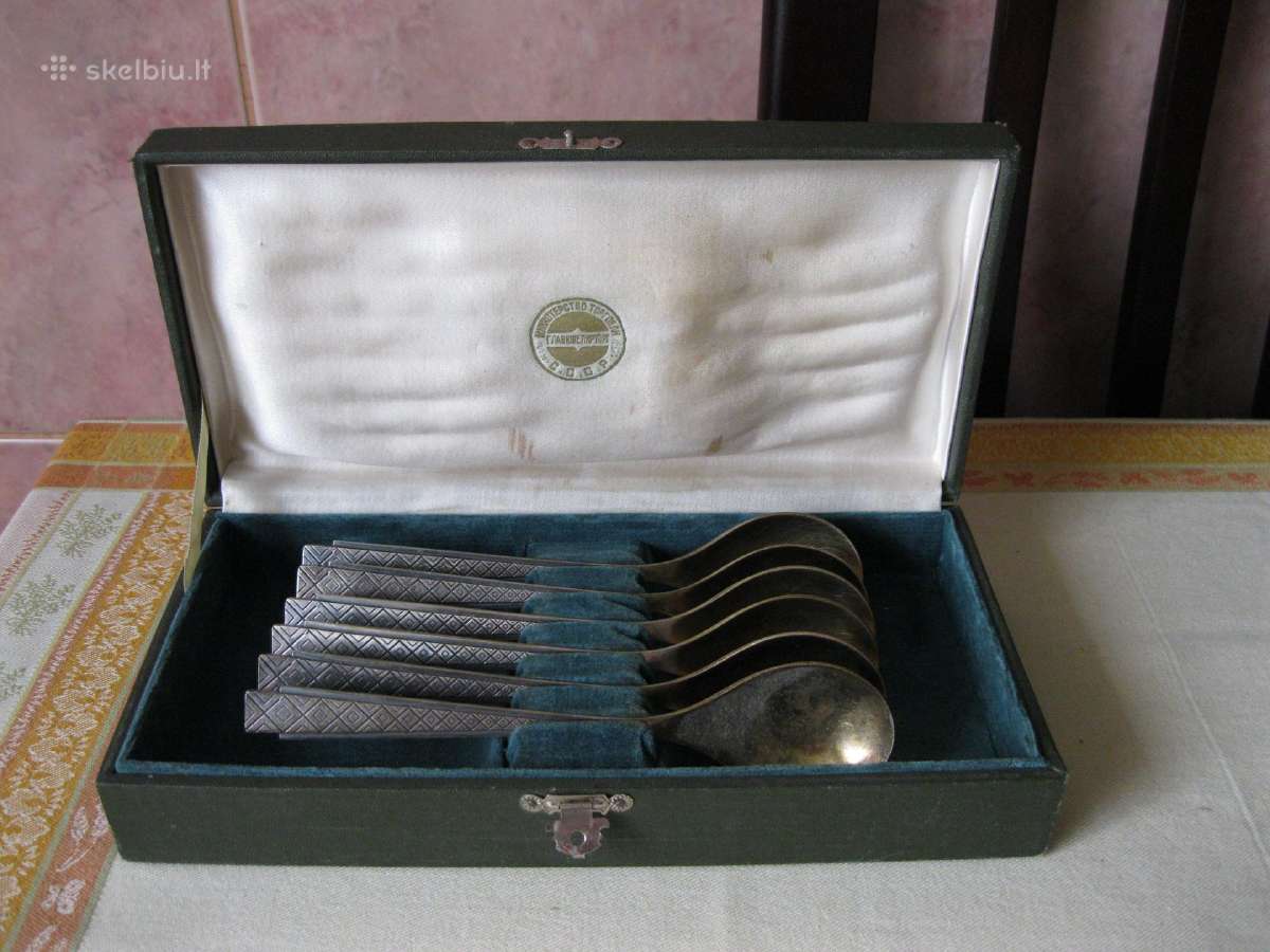 CcCCCP Sidabro 875 Saukstai Originalioje Kietoje D - nuotraukos Nr. 2