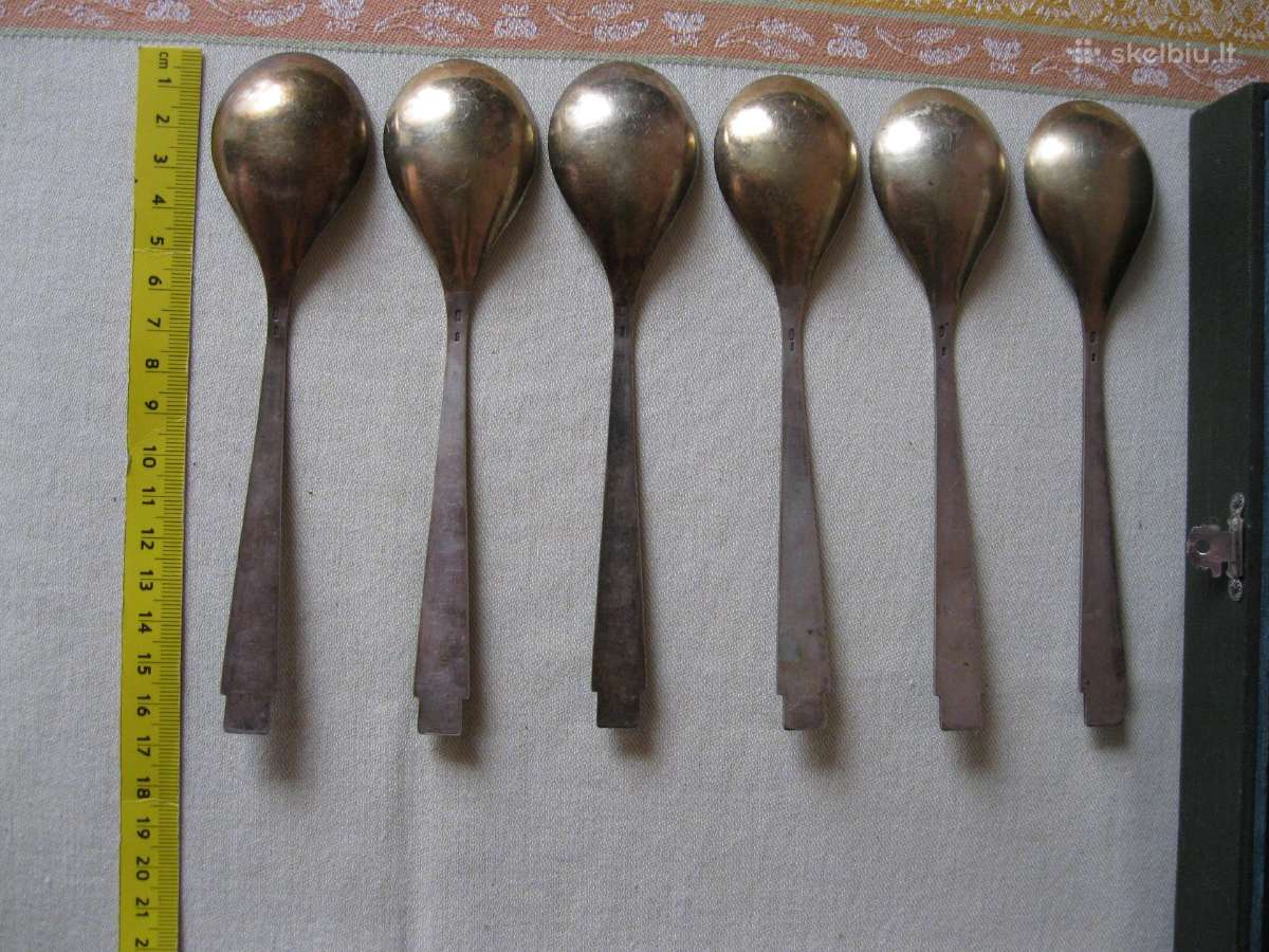 CcCCCP Sidabro 875 Saukstai Originalioje Kietoje D - nuotraukos Nr. 19