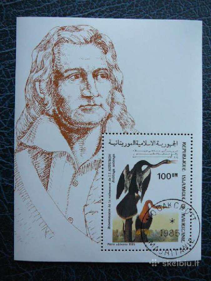 Pauksciai J. Audubon Mauritanija blk723