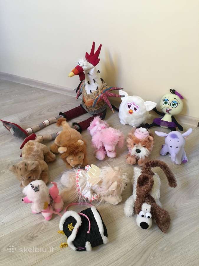 Minkšti žaislai 9vnt