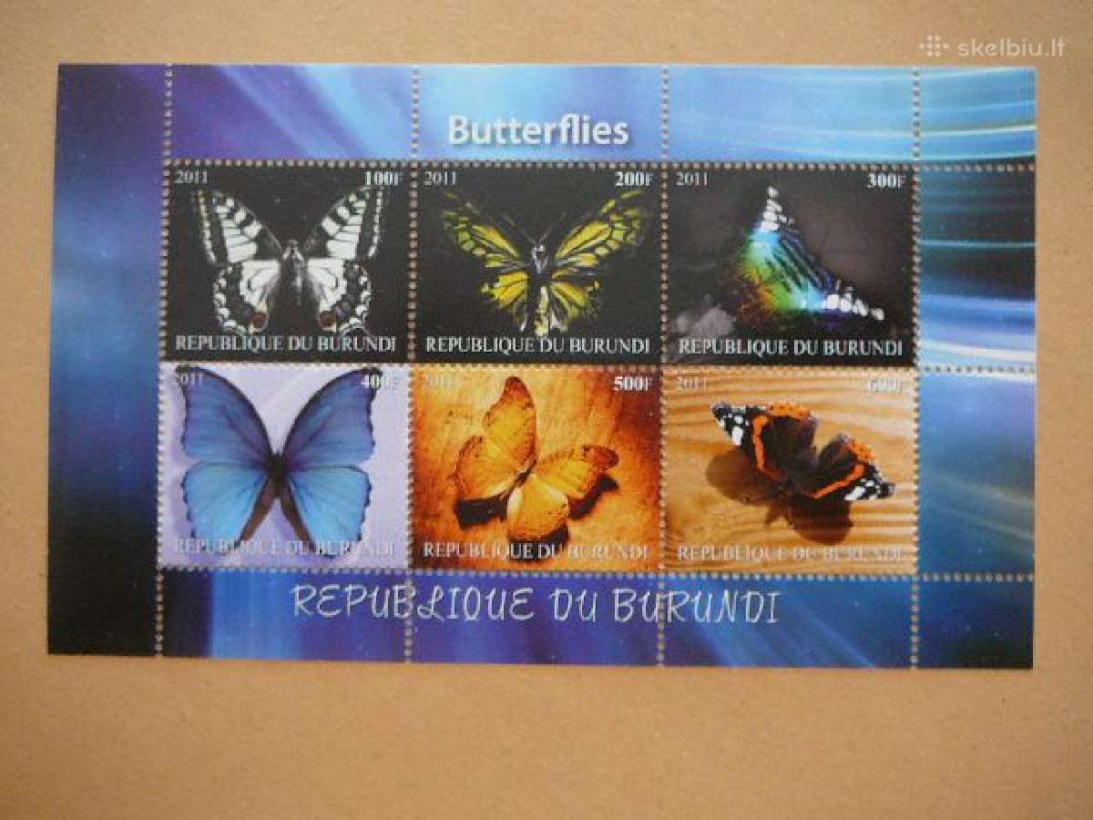 Drugeliai Burundis 2011 svarus d1430