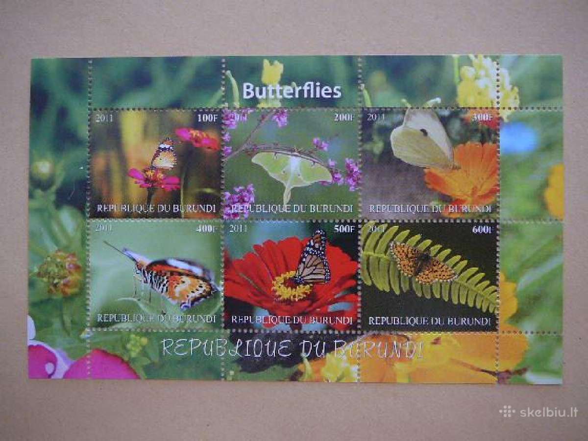 Drugeliai Burundis 2011 svarus d1431